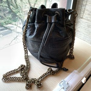 Madewell Bucket Bag with Chain Crossbody Strap